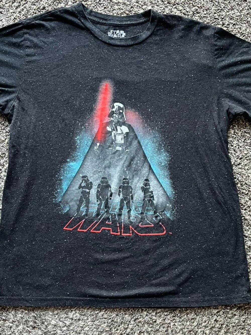 Star Wars Black Cotton T-Shirt Men’s XL Stormtroopers Gaming Cotton Casual Tee